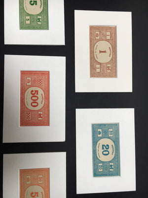 Vintage Monopoly Cards - Hand Made