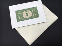 Vintage Monopoly Card - Hand Made £5/$5