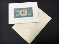 Vintage Monopoly Card - Hand Made £20/$20