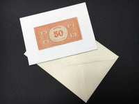Vintage Monopoly Card - Hand Made £50/$50
