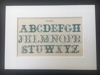Early c20th Ornamental Alphabet Book Illustration - Ornamental