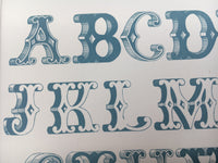 Early c20th Ornamental Alphabet Book Illustration - Ornamental